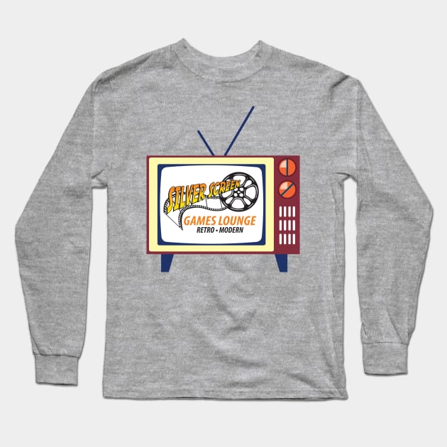 Silver Screen Games Lounge Long Sleeve T-Shirt by WhatProductionsBobcaygeon